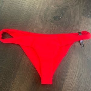Ark Swimwear Red Cheeky Bottom. Size Large